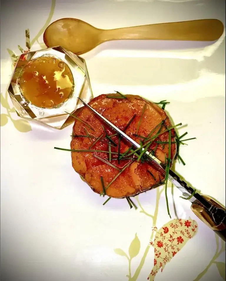 Gourmet honey-glazed seared salmon topped with fresh herbs served with artisanal honey dip by Palm Beach private chef